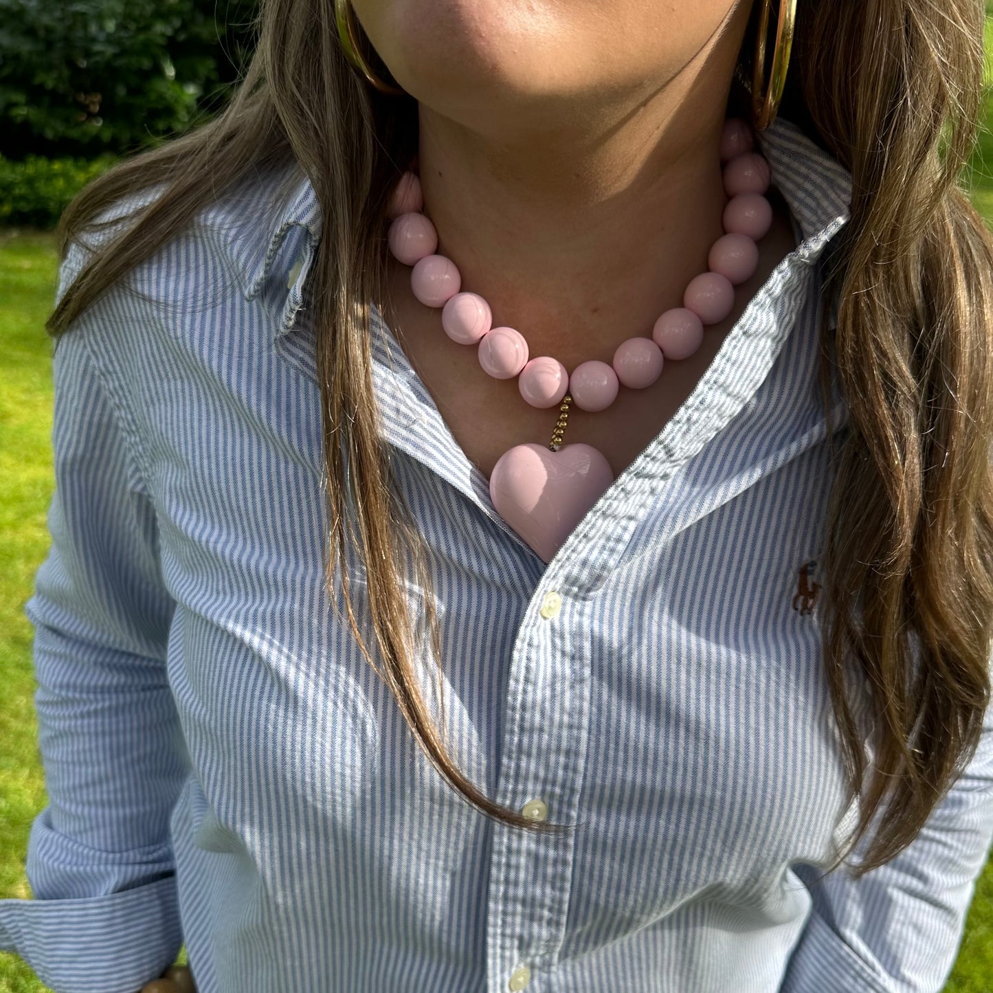 BLUSH HEART POP STATEMENT KETTING
