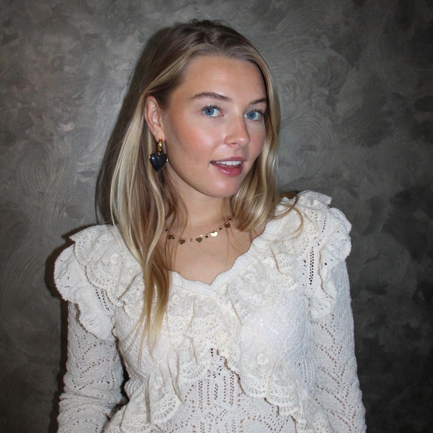 LITTLE HEARTS ZWART KETTING