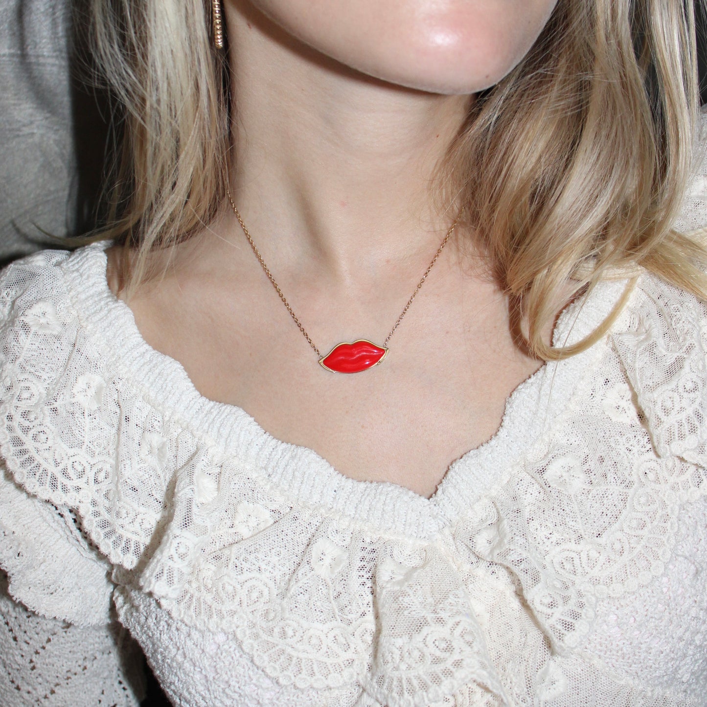 RED LIPS KETTING