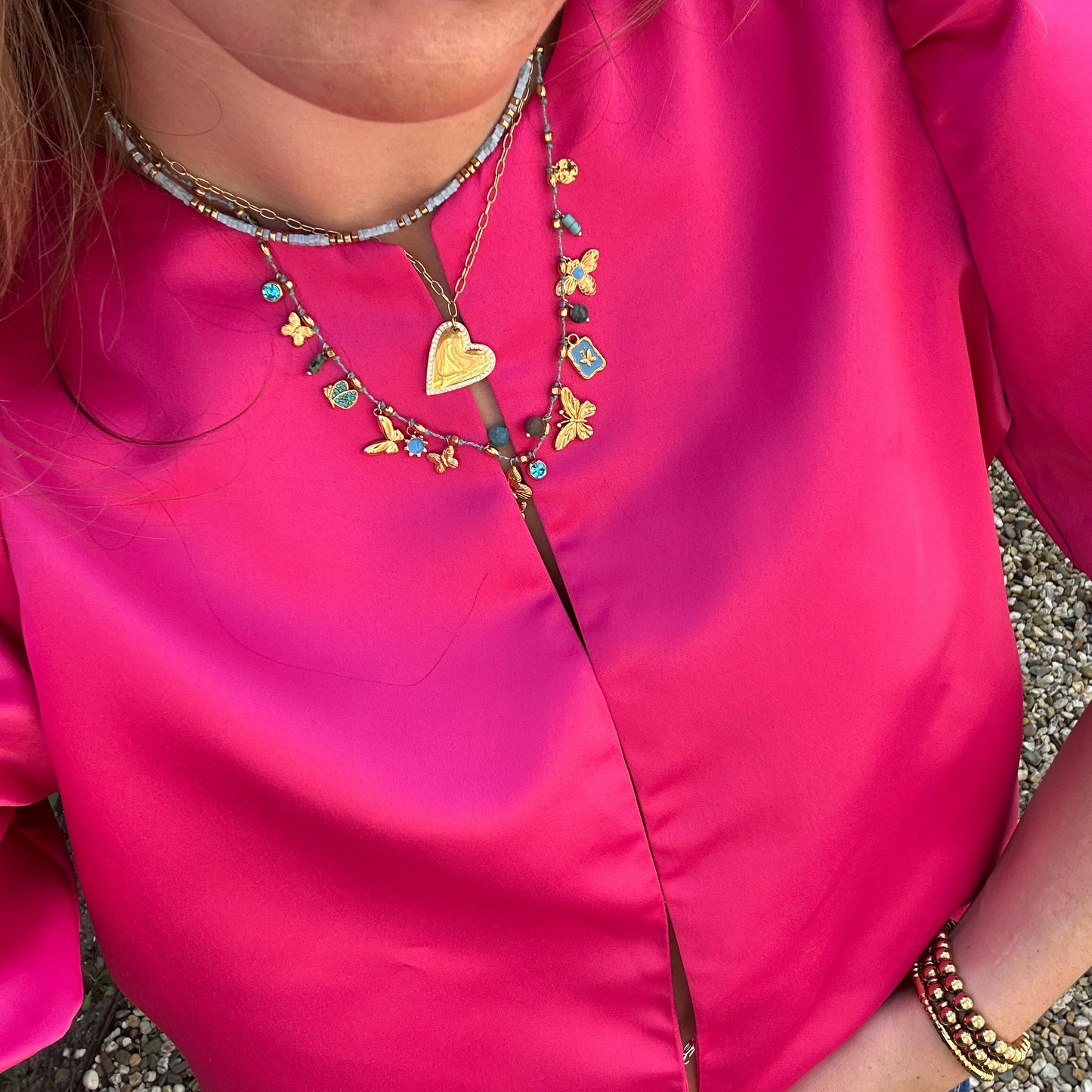 LICHT BLAUWE DESIRE KETTING