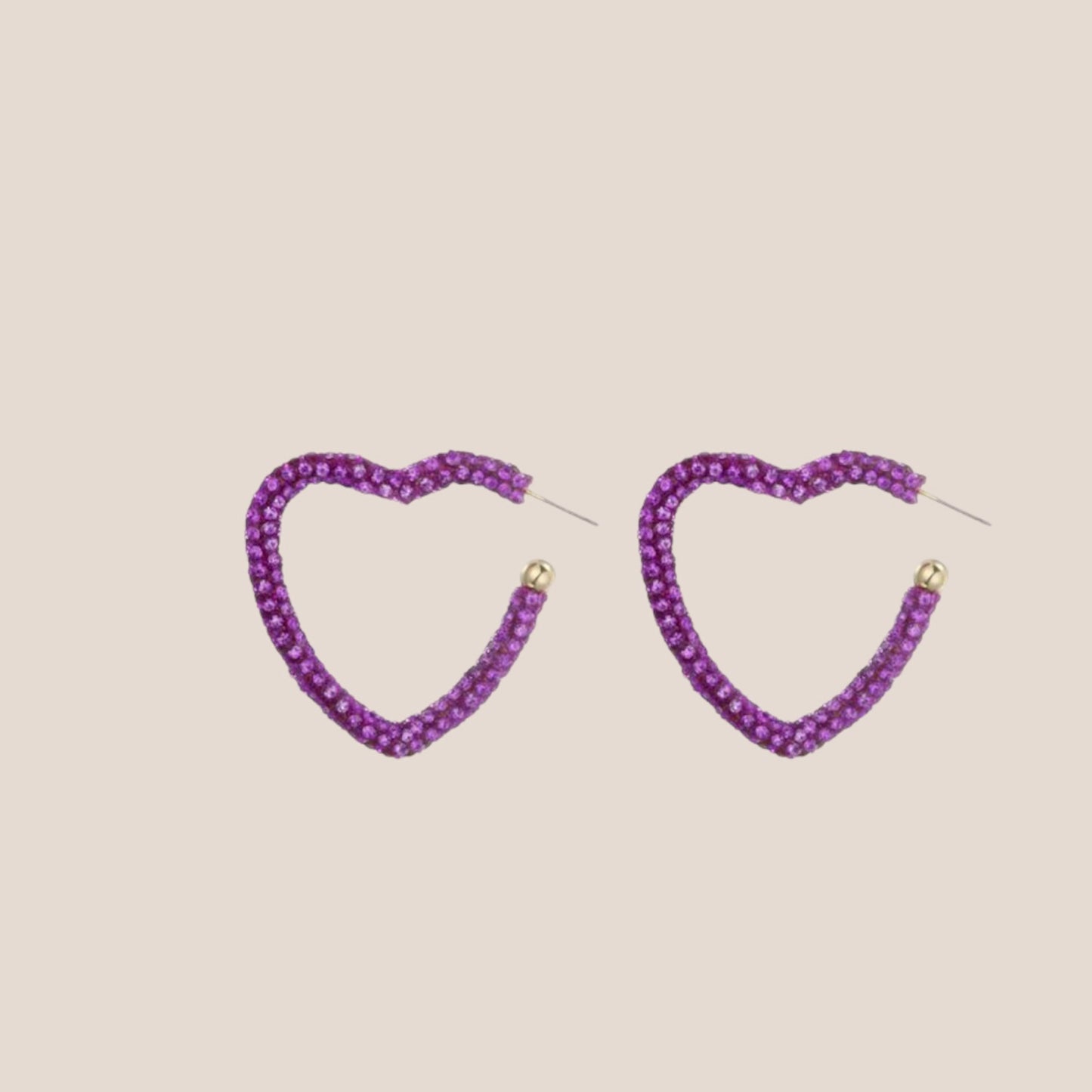 SPARKLING HEART PAARS OORBELLEN