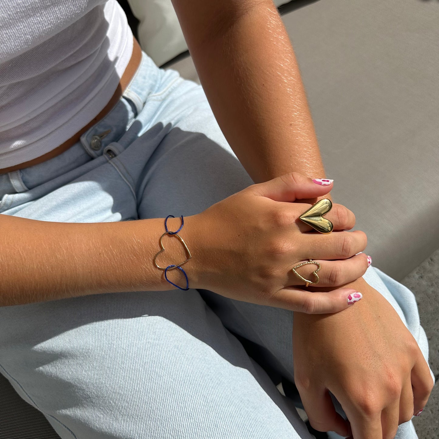 LOVEHEART GOUD RING