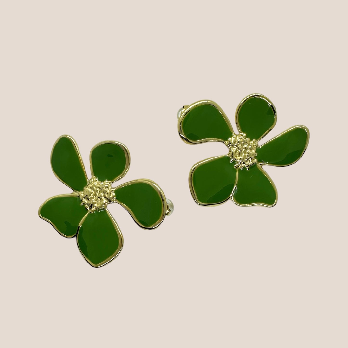 FLOWER GROEN OORBELLEN