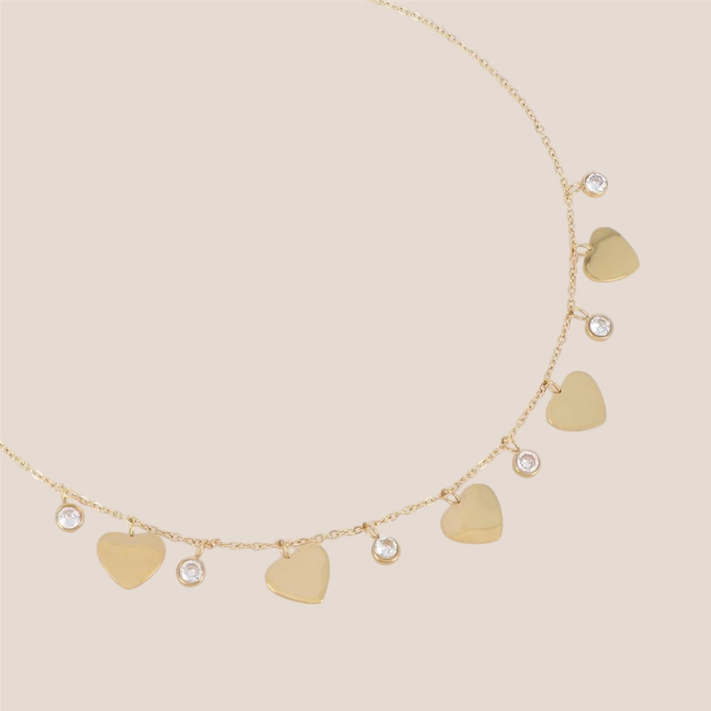 LITTLE HEARTS GOUD KETTING