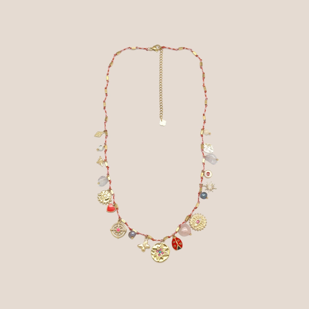 LADYBIRD ROZE BEDELKETTING