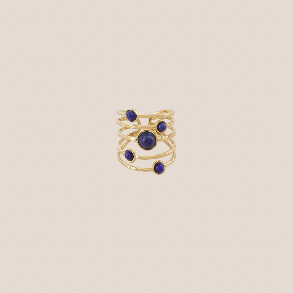 GILDED CASCADE BLAUW RING