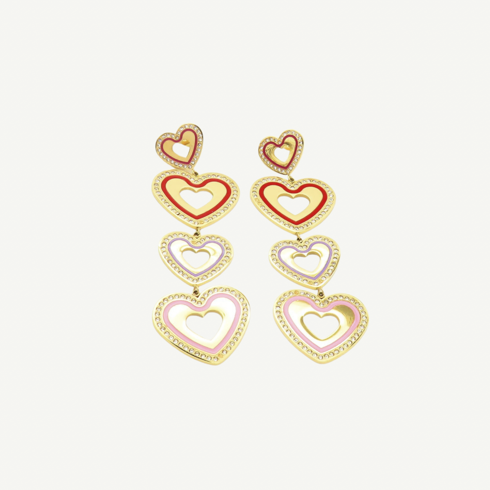 SPARKLING HEARTS OORBELLEN