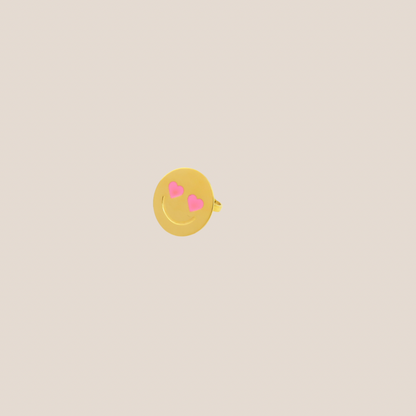 PINK SMILEY RING