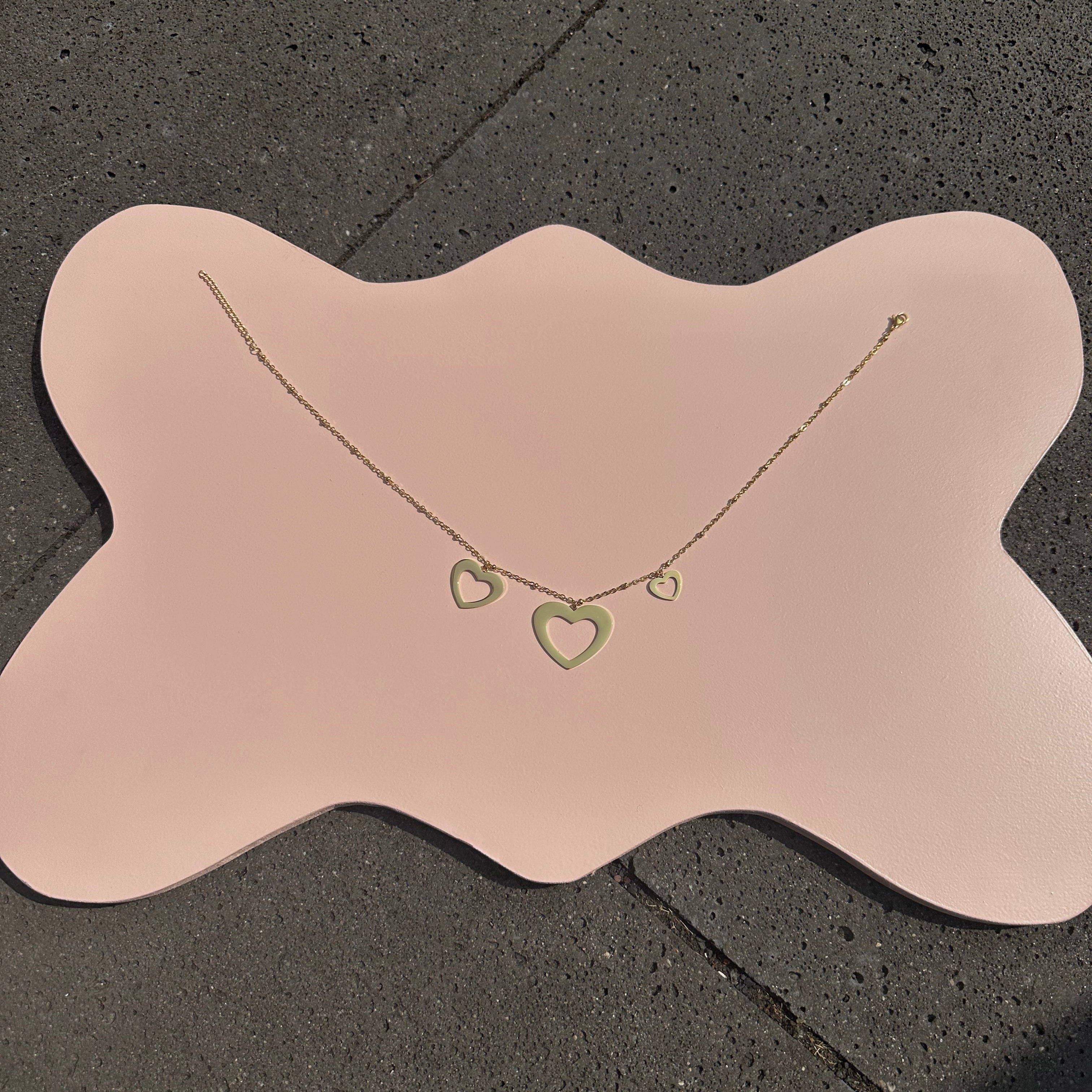 3 HEARTS KETTING