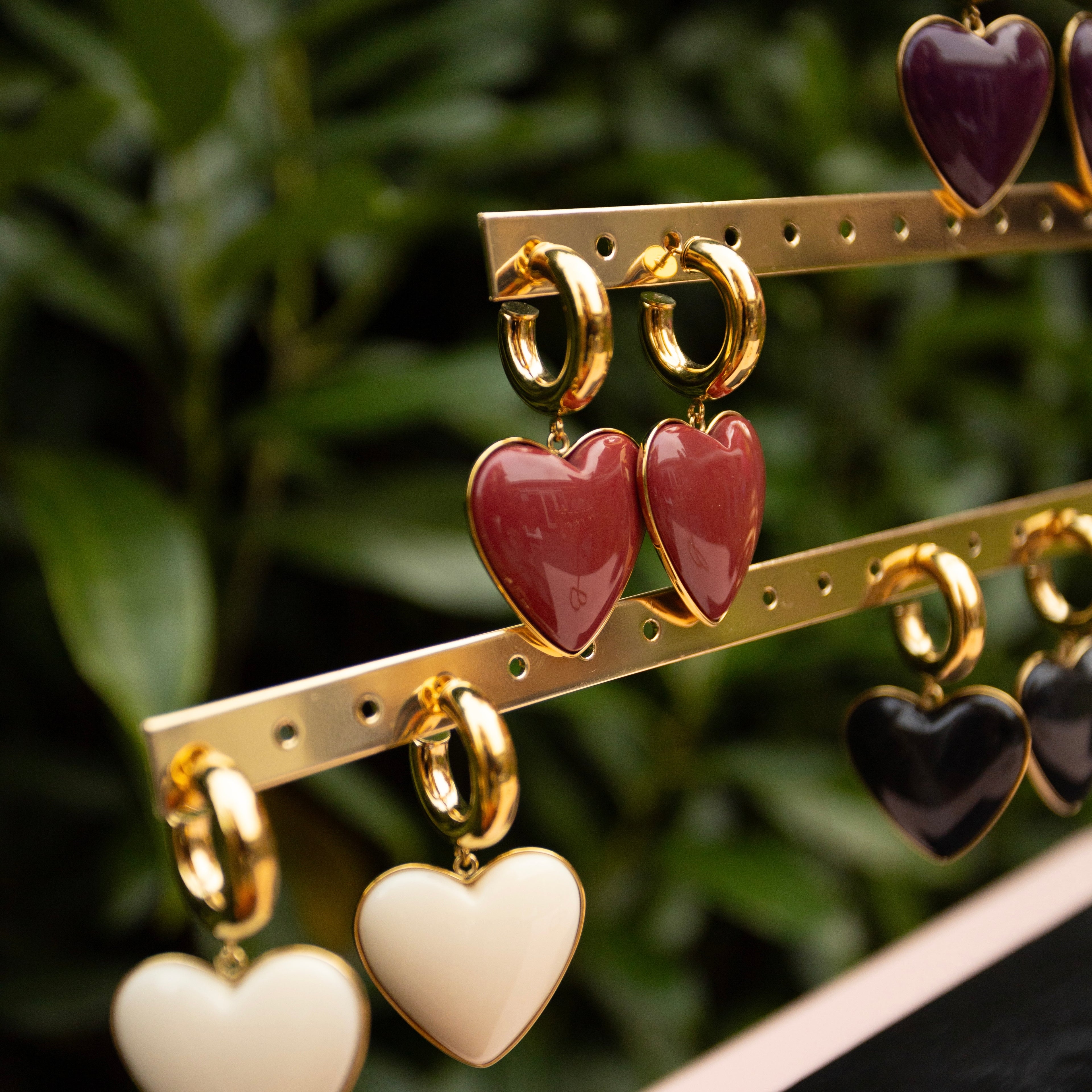 LOVEHEART TERRACOTTA OORBELLEN