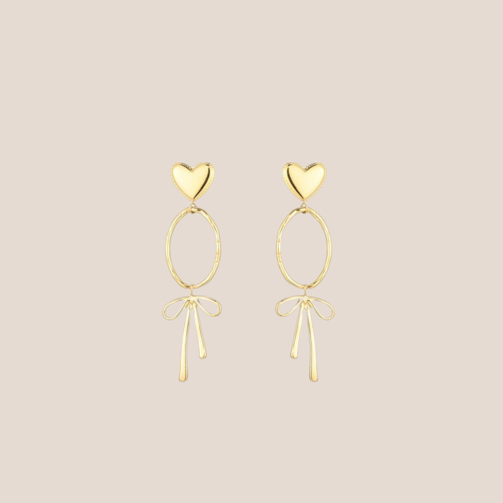 HEART & BOW OORBELLEN
