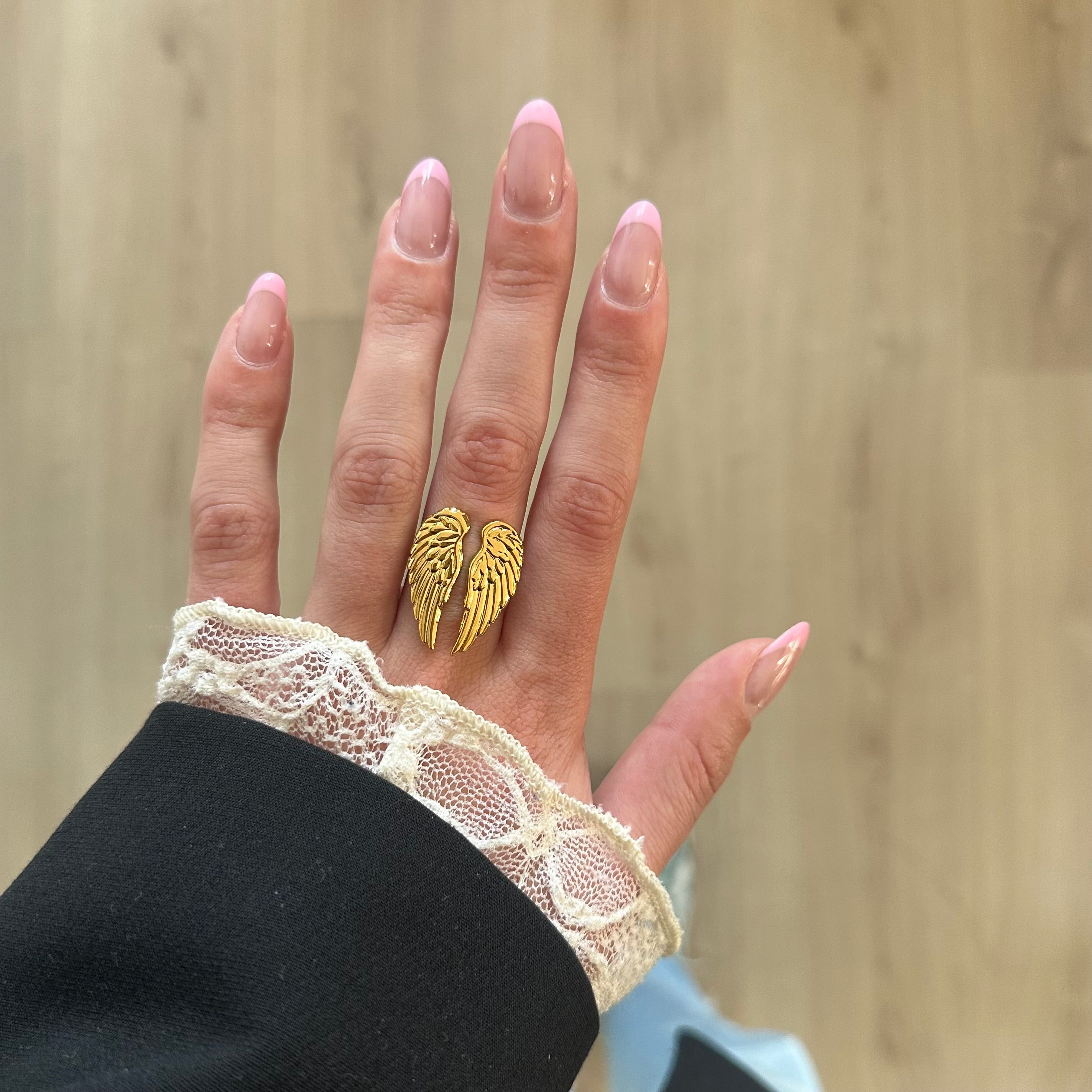 VLEUGELS GOUD RING