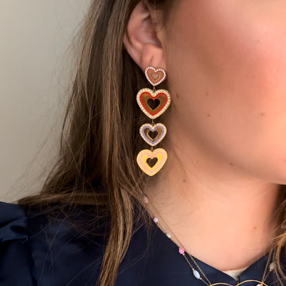 SPARKLING HEARTS OORBELLEN