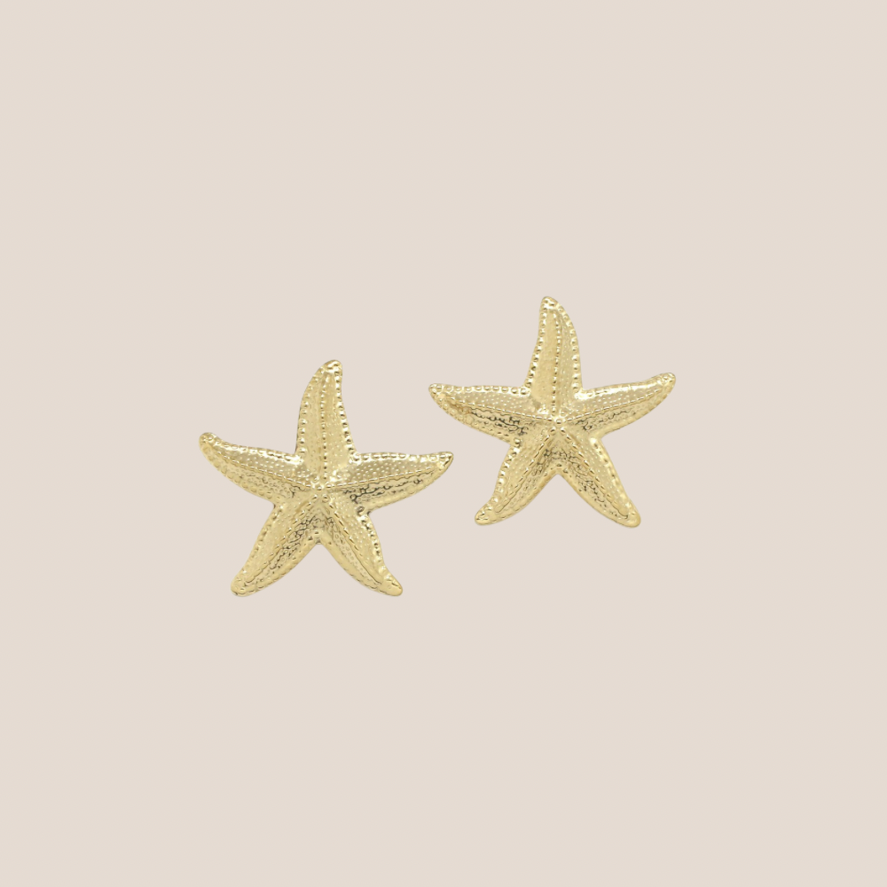 STARFISH GOUD OORBELLEN