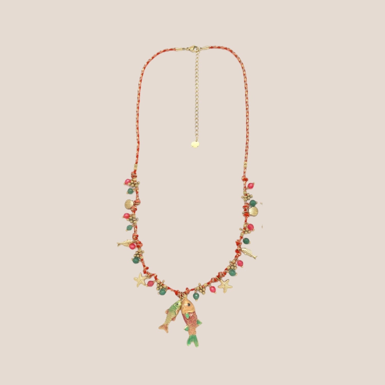 OCEAANBRIES ORANJE KETTING