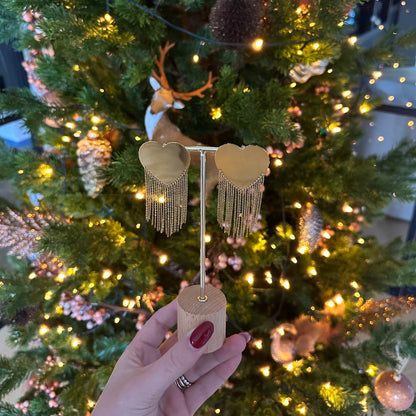 DRIPPING HEART GOUD OORBELLEN