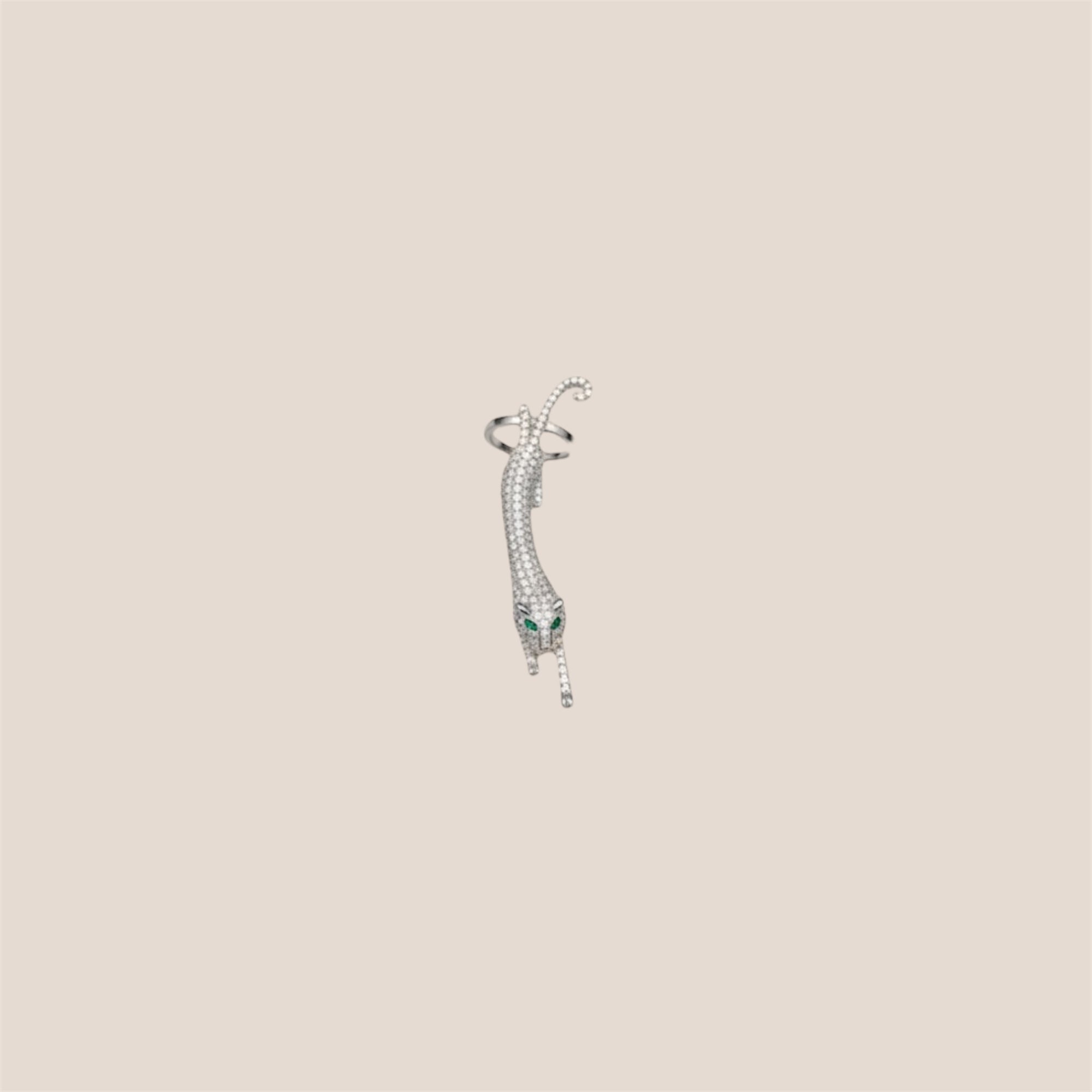 JAGUAR ZILVER EARCUFF OORBEL