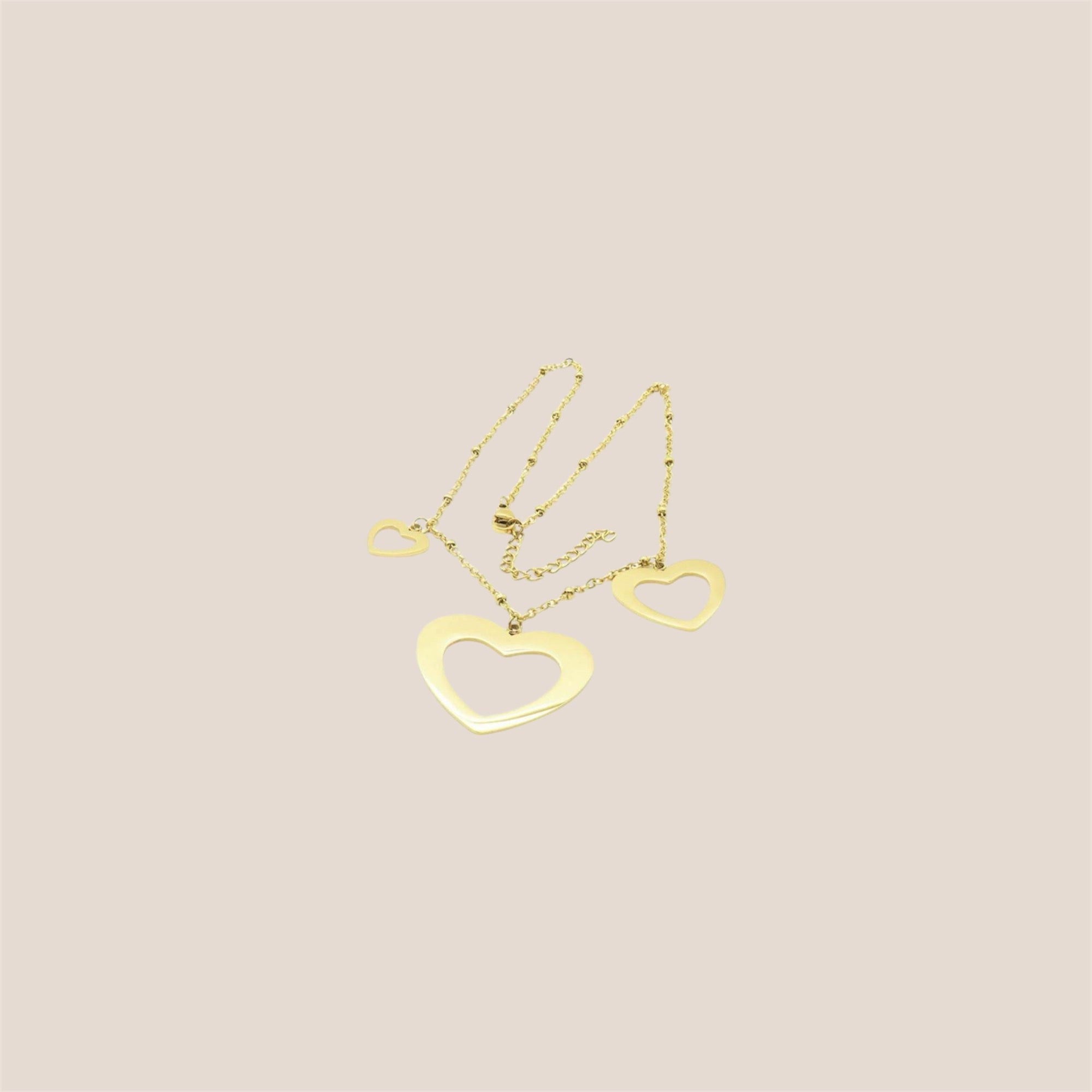 3 HEARTS KETTING