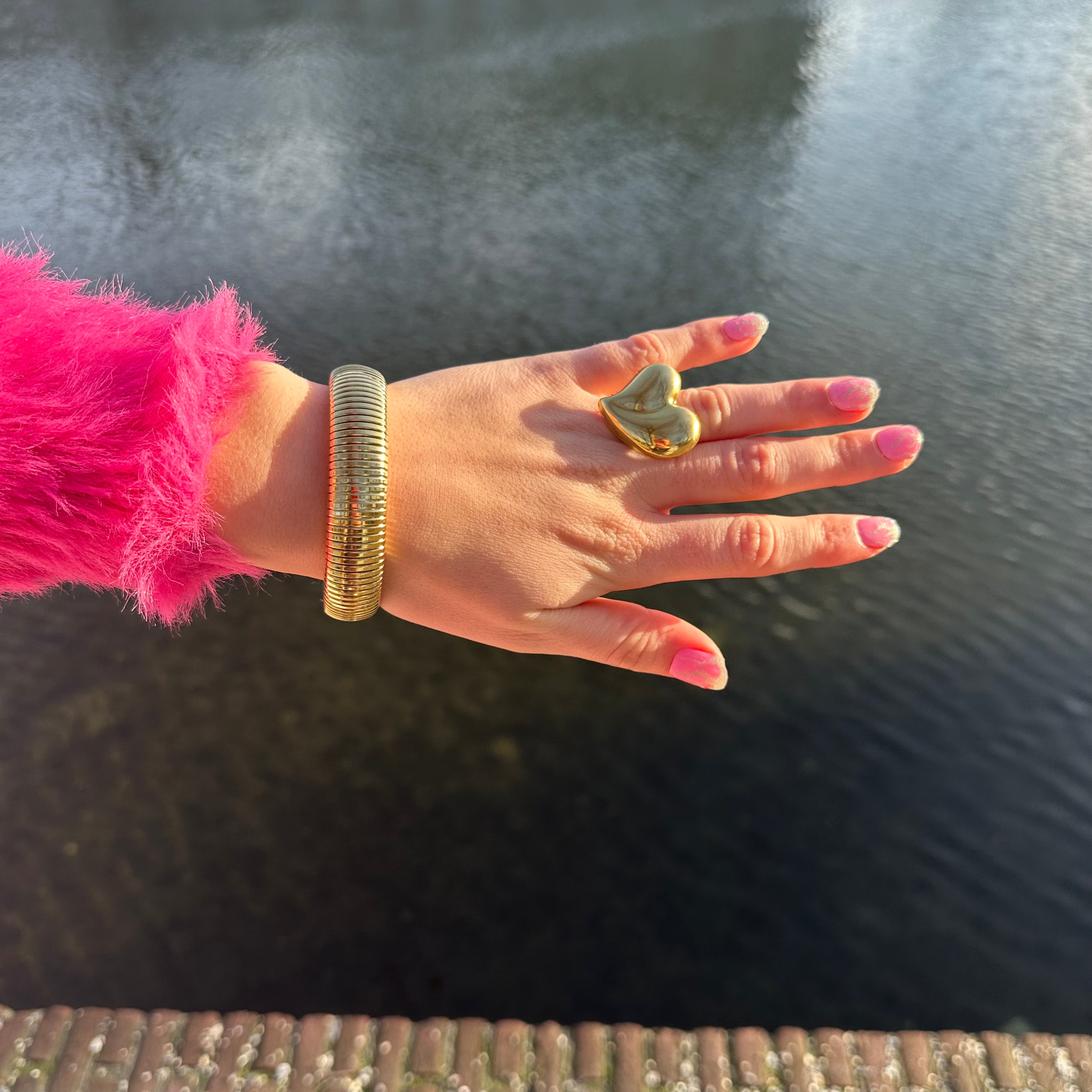 HEART GOUD RING