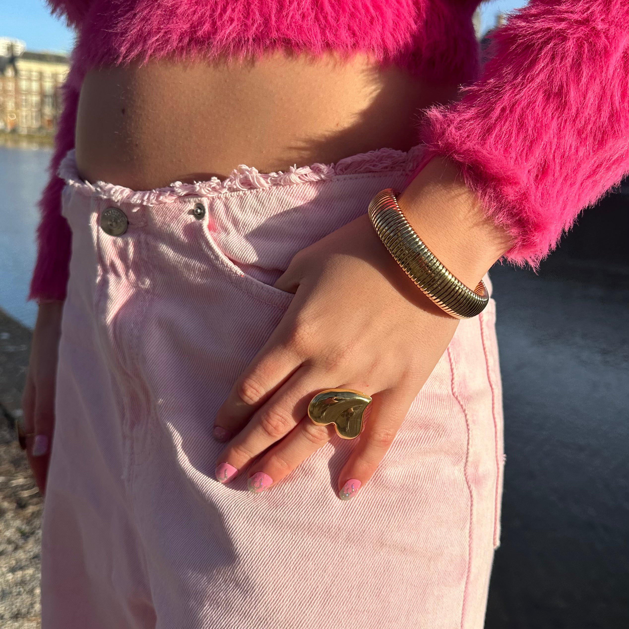 HEART GOUD RING