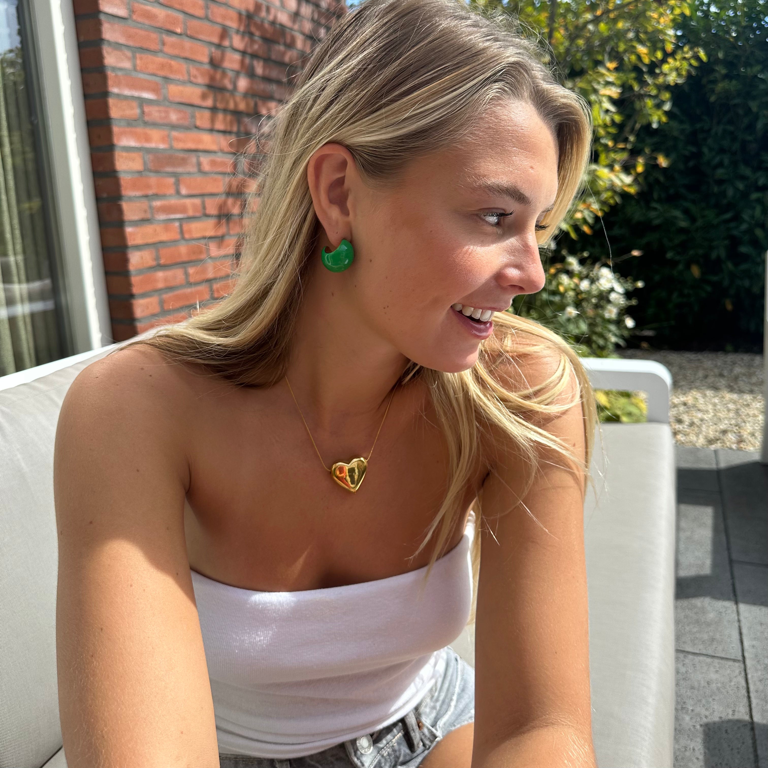 BIG HEART GOUD KETTING