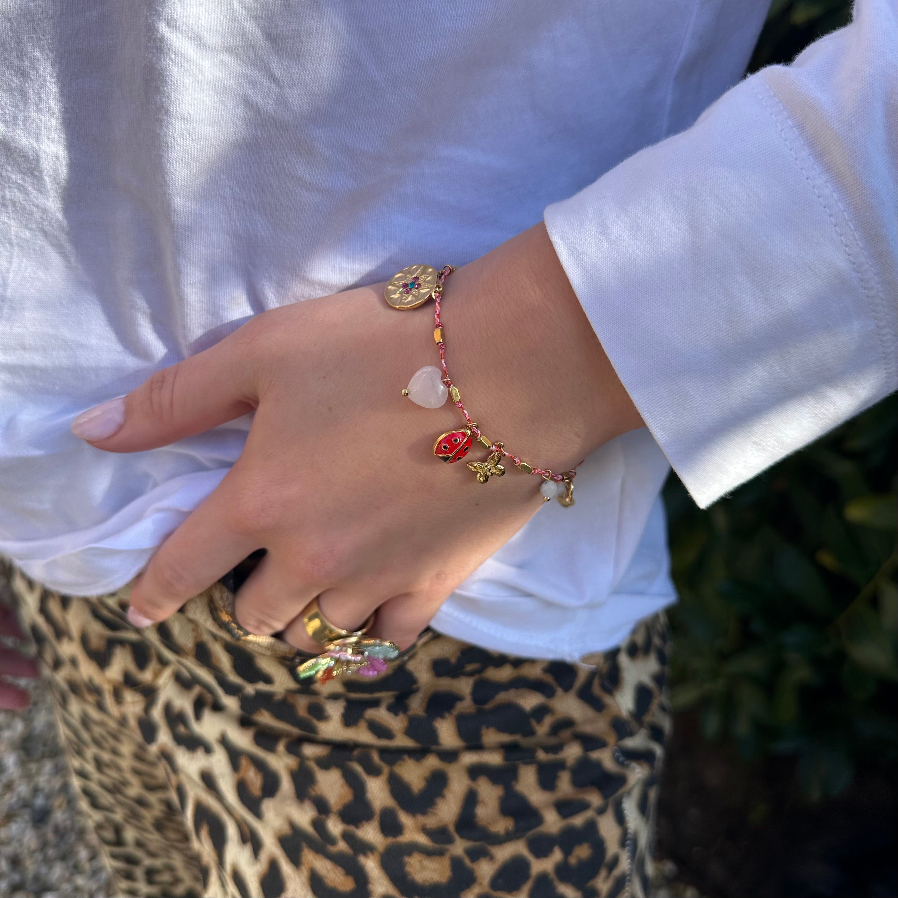 LADYBIRD ROZE BEDELARMBAND