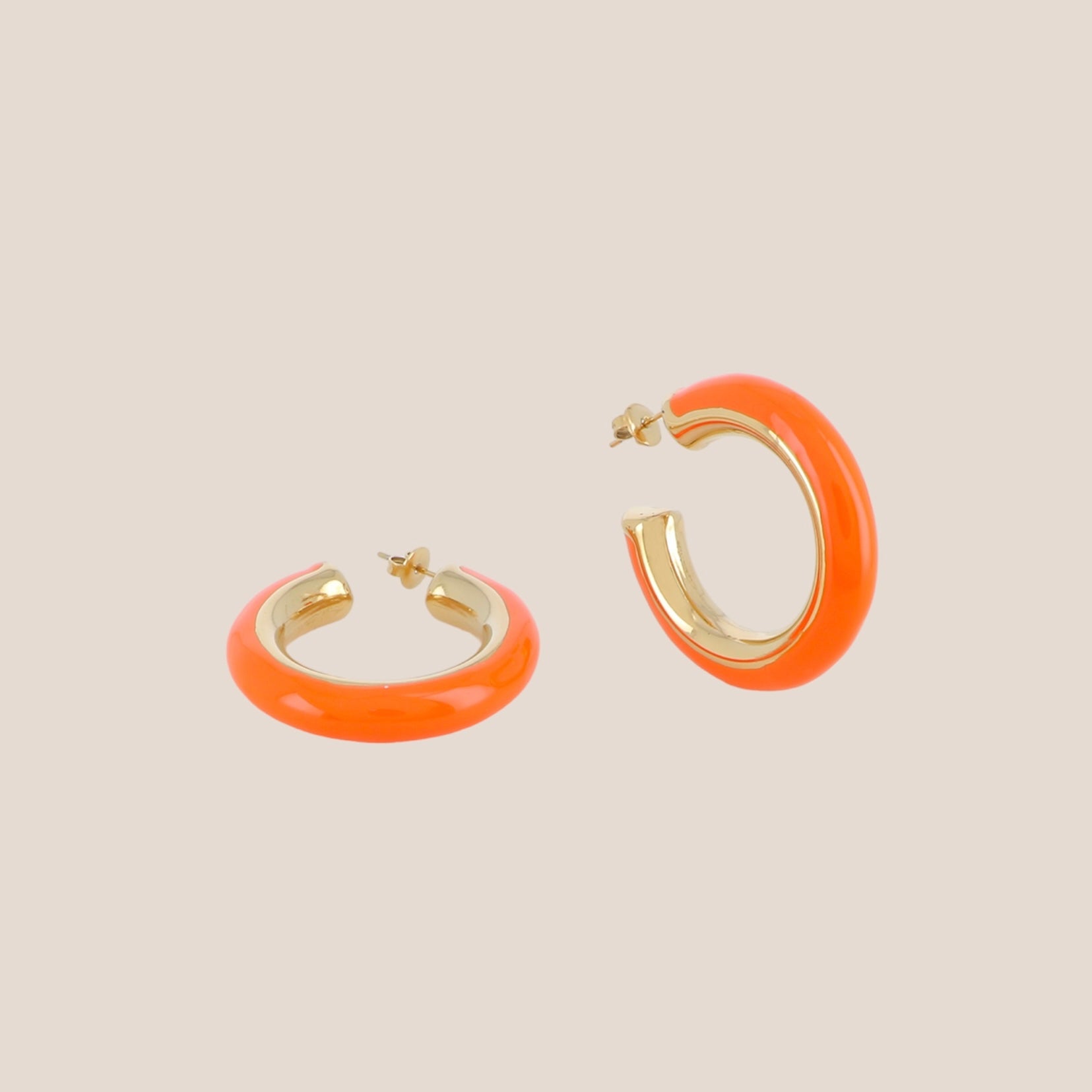 SOFT HOOPS ORANJE OORBEL