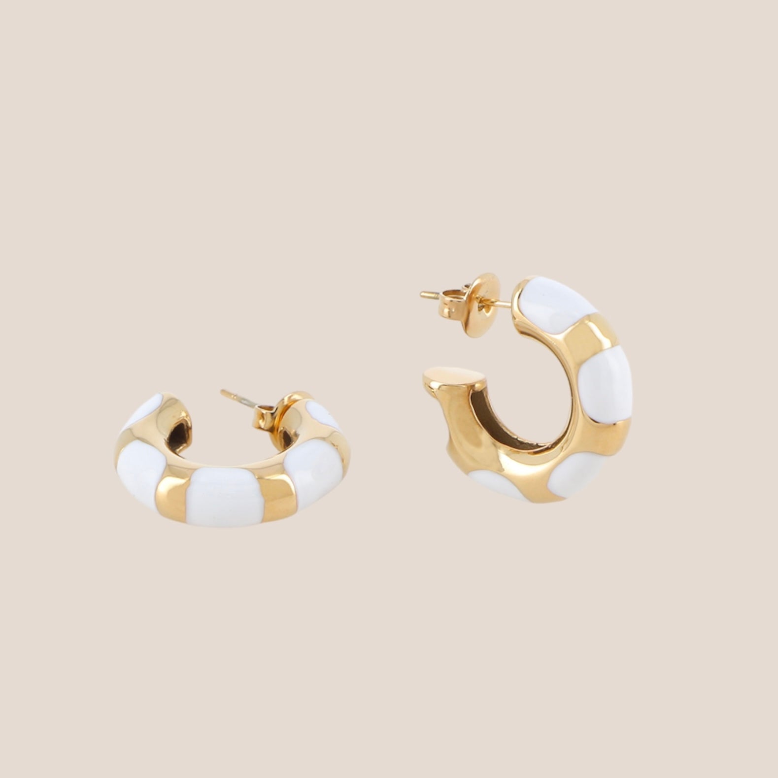 STRIPED HOOPS WIT OORBEL