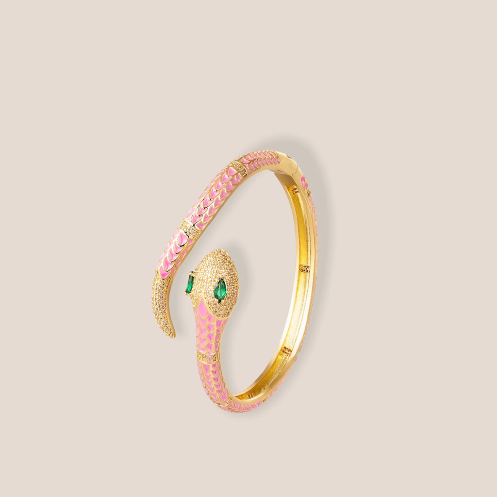 SNAKE BITE LICHT ROZE ARMBAND