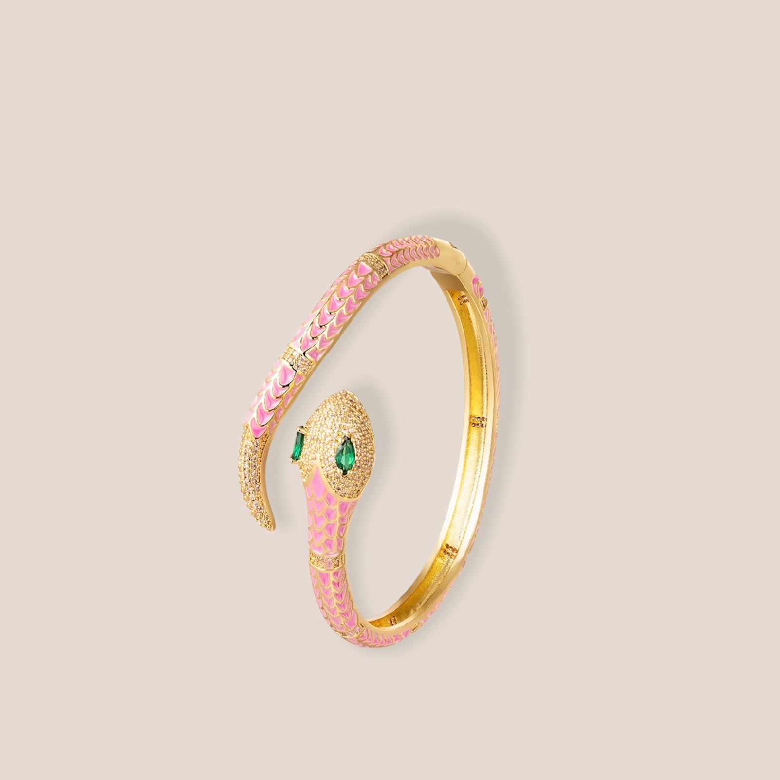 SNAKE BITE LICHT ROZE ARMBAND