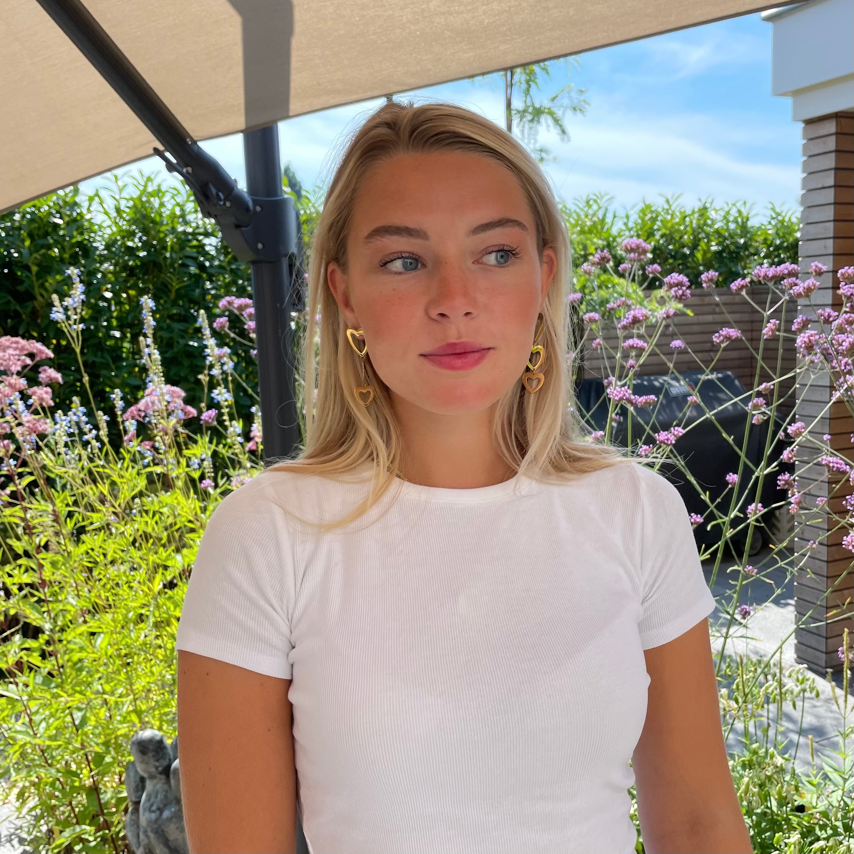 3 HEARTS PRINSES ALEXIA OORBELLEN